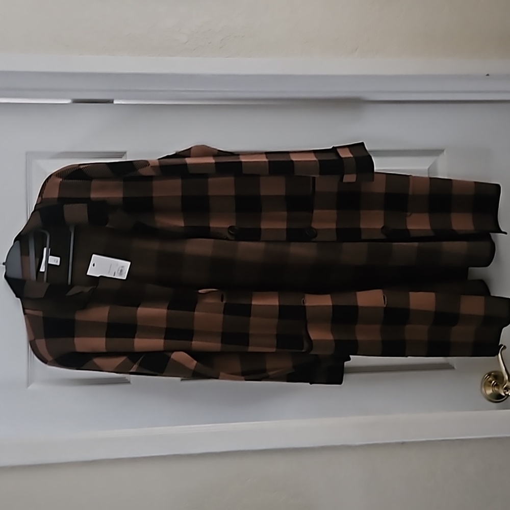 Brown and black cardigan